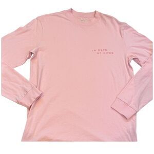 AYR Pink 'LA DAYS NY NITES' Long Sleeve Crew Tee extra small